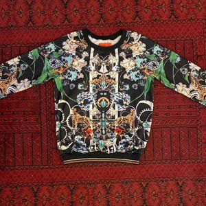 Clover Canyon Psychedelic Panther Printed Sweater